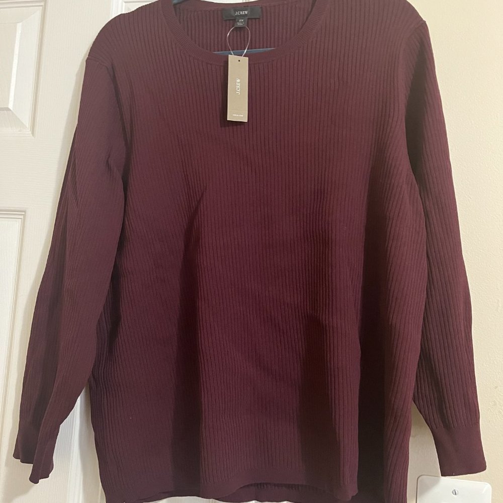 Plus Size Supersculpt Ribbed Sweater T-shirt - Picture 2 of 6